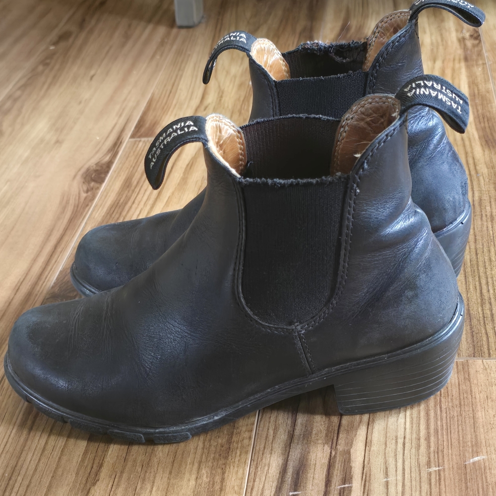 Black Leather Ankle Boots